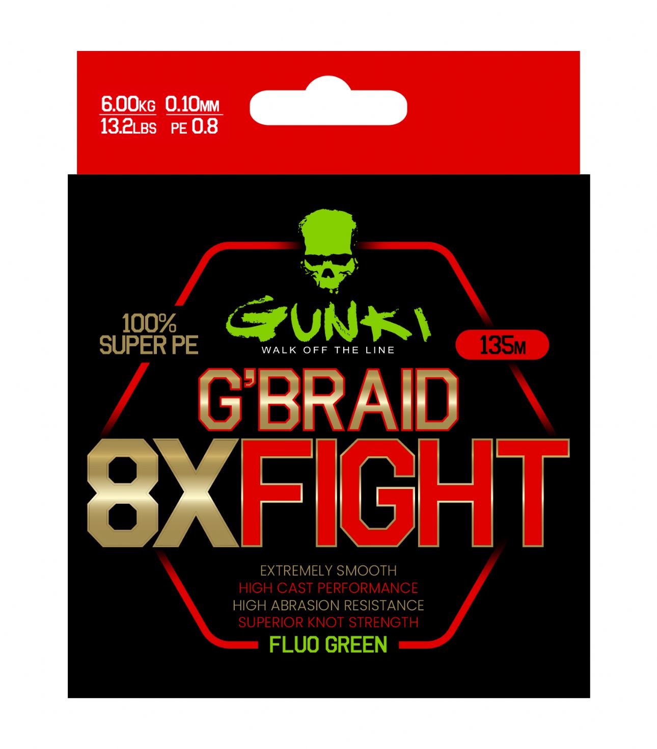 Gunki G Braid 8X Flight Fluoro Green Braid